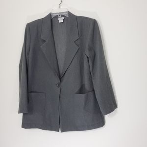 Modern Essentials Gray Blazer, Size Small